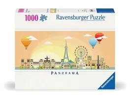 Ravensburger Puzzle 12000448 Ein Tag in Paris 1000 Teile Puzzle fuer Erwachsene und Kinder ab 14 Jahren