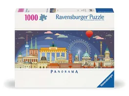 Ravensburger Puzzle 12000449 Nachts in Berlin 1000 Teile Puzzle fuer Erwachsene und Kinder ab 14 Jahren