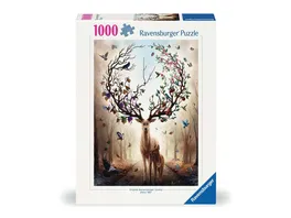 Ravensburger Puzzle 12000459 Magischer Hirsch 1000 Teile Puzzle fuer Erwachsene und Kinder ab 14 Jahren Puzzle mit Hirsch Motiv