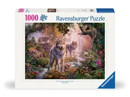 Ravensburger Puzzle 12000465 Wolffamilie im Sommer 1000 Teile