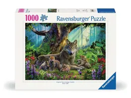 Ravensburger Puzzle 12000477 Woelfe im Wald 1000 Teile Puzzle fuer Erwachsene und Kinder ab 14 Jahren Puzzle mit Woelfen