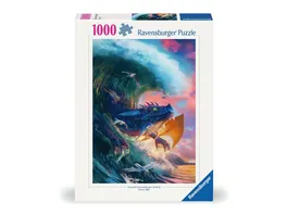 Ravensburger Puzzle 12000622 Drachenrennen 1000 Teile Puzzle fuer Erwachsene und Kinder ab 14 Jahren