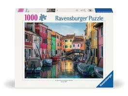 Ravensburger Puzzle 12000623 Burano in Italien 1000 Teile Puzzle fuer Erwachsene und Kinder ab 14 Jahren