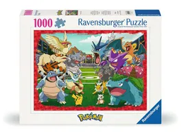 Ravensburger Puzzle 12000628 Pokemon Kraeftemessen 1000 Teile Pokemon Puzzle fuer Erwachsene und Kinder ab 14 Jahren