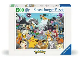 Ravensburger Puzzle 12000726 Pokemon Classics 1500 Teile Puzzle fuer Erwachsene und Kinder ab 14 Jahren Pokemon Puzzle