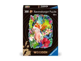 Ravensburger WOODEN Puzzle 12000760 Exotische Voegel 300 Teile