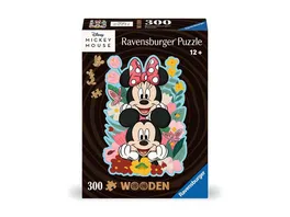 Ravensburger WOODEN Puzzle 12000762 Mickey Minnie 300 Teile