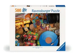 Ravensburger Puzzle 12000773 Hallo Vinyl 500 Teile Puzzle fuer Erwachsene ab 12 Jahren