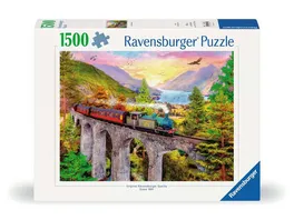 Ravensburger Puzzle 12000795 Zugfahrt im Herbst 1500 Teile Puzzle fuer Erwachsene ab 14 Jahren