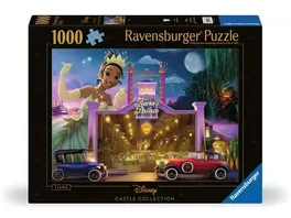 Ravensburger Puzzle 12001343 Tiana 1000 Teile Disney Castle Collection Puzzle fuer Erwachsene und Kinder ab 14 Jahren