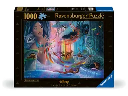 Ravensburger Puzzle 12001344 Pocahontas 1000 Teile Disney Castle Collection Puzzle fuer Erwachsene und Kinder ab 14 Jahren