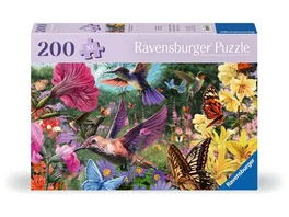 Ravensburger Puzzle 12001369 Kolibris und Schmetterlinge Puzzle fuer aeltere Menschen und Senioren