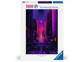 Ravensburger Puzzle 12001436 New York in Neon 1000 Teile Puzzle fuer Erwachsene und Kinder ab 14 Jahren