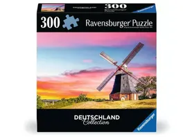 Ravensburger Puzzle 12001478 Die Windmuehle von Kluetz 300 Teile Puzzle Deutschland Collection fuer Erwachsene ab 14 Jahren