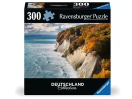 Ravensburger Puzzle 12001479 Kreidefelsen auf Ruegen 300 Teile Puzzle Deutschland Collection fuer Erwachsene ab 14 Jahren