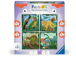 Puzzle UP Dinosaurier von Ravensburger 12004003 4 Puzzles mit 25 36 42 56 Teilen zum Kombinieren