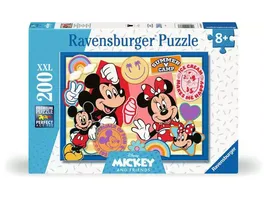 Ravensburger Kinderpuzzle 12004136 Unterwegs mit Mickey und Minnie Puzzle mit 200 Teilen im XXL Format