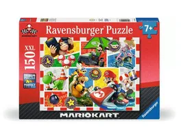 Ravensburger Kinderpuzzle 12004143 Spass mit Mario Kart Puzzle fuer Kinder ab 7 Jahren mit 150Teilen im XXL Format