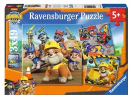 Ravensburger Kinderpuzzle 12004168 Rubble Crew Puzzle fuer Kinder ab 5 Jahren mit 3x49 Teilen