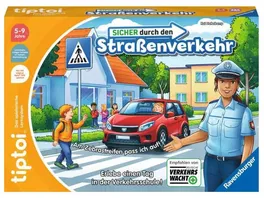 Ravensburger tiptoi Sicher durch den Strassenverkehr Lernspiel ab 5 Jahren
