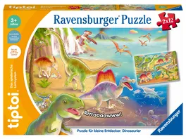 Ravensburger tiptoi Puzzle fuer kleine Entdecker Dinosaurier