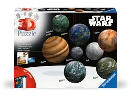 Ravensburger Puzzle 3D Puzzle 11577 Puzzle Ball Planeten der Star Wars Galaxie erste Trilogie