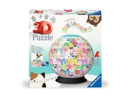 Ravensburger 3D Puzzle 11583 Puzzle Ball Squishmallows Puzzleball aus dreidimensional geformten Puzzleteilen