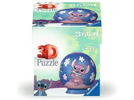 Ravensburger 3D Puzzle 11597 Puzzle Ball Disney Stitch Angel fuer grosse und kleine Stitch Fans ab 6 Jahren