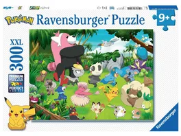 Ravensburger Puzzle Wilde Pokemon 300 Teile XXL Pokemon Puzzle fuer Kinder ab 9 Jahren