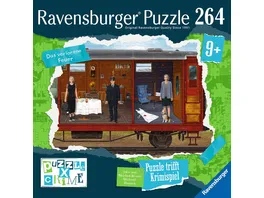 Ravensburger Puzzle X Crime Das verlorene Feuer 264 Teile Puzzle Krimispiel fuer 1 4 junge Detektive ab 9 Jahren