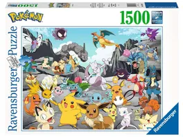 Ravensburger Puzzle Pokemon Classics 1500 Teile Puzzle fuer Erwachsene und Kinder ab 14 Jahren Pokemon Puzzle