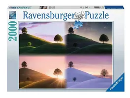 Ravensburger Puzzle Stimmungsvolle Baeume und Berge 2000 Teile