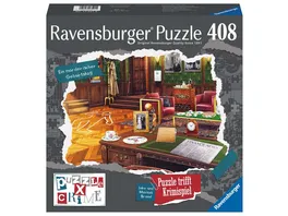 Ravensburger Puzzle X Crime Ein moerderischer Geburtstag 408 Teile Puzzle Krimispiel fuer 1 4 Spieler