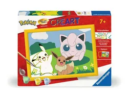 Ravensburger Beschaeftigung CreArt Malen nach Zahlen 20298 Pokemon Abenteuer Kinder ab 7 Jahren