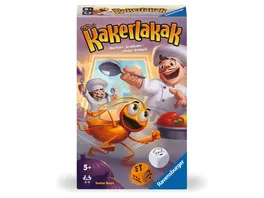 Ravensburger Spiel Kakerlakak Mitbringspiel fuer 2 4 Personen Kinderspiel ab 5 Jahren kompaktes Format