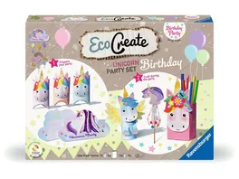 Ravensburger Beschaeftigung EcoCreate 23675 Celebrate your Unicorn Birthday Kinder ab 6 Jahren