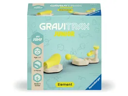 Ravensburger Beschaeftigung GraviTrax Junior Element Jump Murmelbahn fuer Kinder ab 3 Jahren Kugel schanzt ueber Bahn