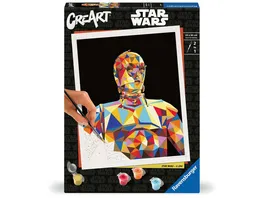 Ravensburger CreArt Malen nach Zahlen 23894 Star Wars C 3PO ab 12 Jahren