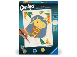 Ravensburger CreArt Malen nach Zahlen 23903 Hallo Giraffe Erwachsene ab 12 Jahren