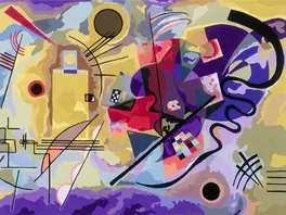 Ravensburger CreArt Malen nach Zahlen 23918 ART Collection Gelb Rot Blau Kandinsky ab 14 Jahren Malen auf Leinwand