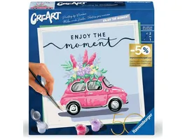 Ravensburger Beschaeftigung CreArt Malen nach Zahlen Enjoy the moment Jubilaeum 50 Jahre Ravensburger Blaues Dreieck