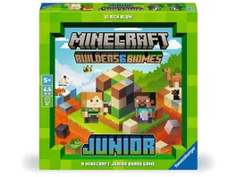 Ravensburger Spiel Minecraft Builders Biomes Junior Kooperatives Kinderspiel ab 5 Jahren fuer 2 4 Personen