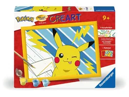 Ravensburger CreArt Malen nach Zahlen 25557 Pikachu ab 9 Jahren