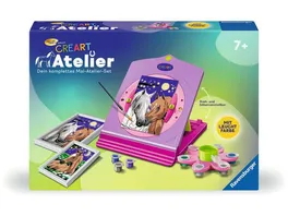 Ravensburger Beschaeftigung CreArt Malen nach Zahlen 28507 Atelier Pferde Kinder ab 7 Jahren