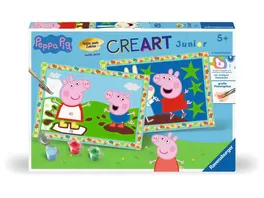 Ravensburger Beschaeftigung CreArt Peppa Pig Malen nach Zahlen