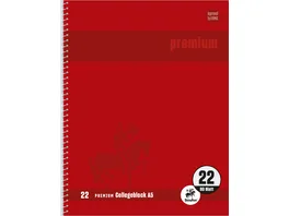 Staufen Premium Collegeblock A5 80 Blatt Lineatur 22