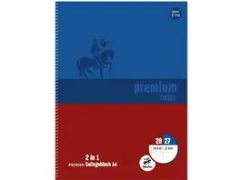 Staufen Premium Collegeblock Twice A4 80 Blatt Lineatur 27 28