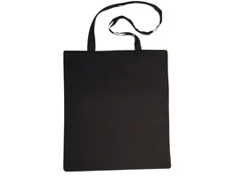 rayher Baumwoll Tasche mit langen Henkeln 38x42cm schwarz