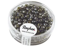 rayher Rocailles mit Silbereinzug Rainbow 4 mm