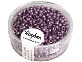 rayher Metallic Rocailles matt Violett 2 6 mm